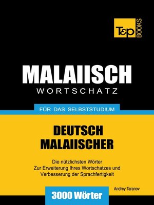 cover image of Deutsch-Malaiischer Wortschatz für das Selbststudium